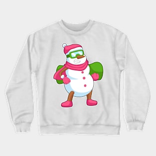 Snowman Snowboard Winter sports Crewneck Sweatshirt